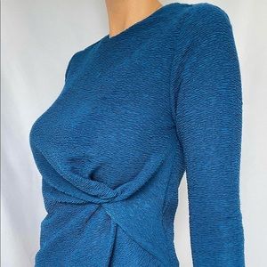 Royal blue blouse